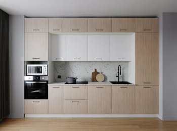 Кухонный гарнитур 3400 мм Демо ЛДСП/МДФ (Санвут) в Артёмовском - artyomovskij.mebel-e96.ru