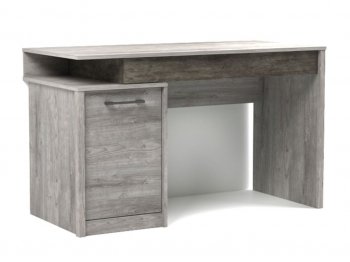 Стол письменный Денвер Риббек серый (СБК) в Артёмовском - artyomovskij.mebel-e96.ru