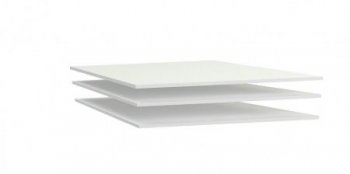 Доп. полки в 2-х дверный шкаф, Денвер (1068*495*16) Белый (СБК) в Артёмовском - artyomovskij.mebel-e96.ru | фото