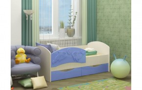 Детская кровать Дельфин-3 МДФ голубой, 80х160 в Артёмовском - artyomovskij.mebel-e96.ru