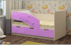 Детская кровать Дельфин-6 МДФ, 80х180 в Артёмовском - artyomovskij.mebel-e96.ru