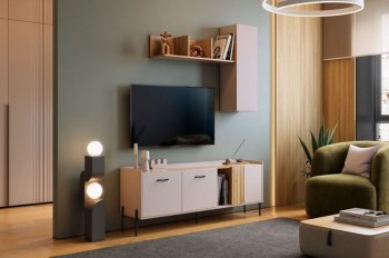 Стенка Доминика модульная  (Мебельсон) в Артёмовском - artyomovskij.mebel-e96.ru