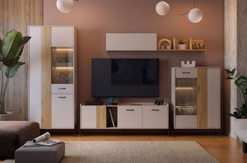 Стенка Доминика модульная  (Мебельсон) в Артёмовском - artyomovskij.mebel-e96.ru