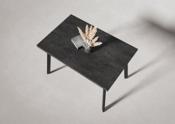 Стол нераздв. Дублин 32 КРАФТ В2, ЛДСП Цемент темный (Вудман) в Артёмовском - artyomovskij.mebel-e96.ru