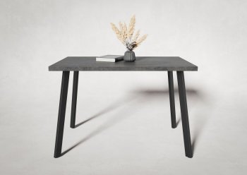 Стол нераздв. Дублин 32 КРАФТ В2, ЛДСП Цемент темный (Вудман) в Артёмовском - artyomovskij.mebel-e96.ru