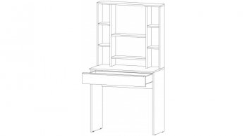 Стол туалетный Элегант графит (Лин) в Артёмовском - artyomovskij.mebel-e96.ru