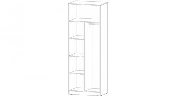 Шкаф 800 мм Элегант графит (Лин) в Артёмовском - artyomovskij.mebel-e96.ru