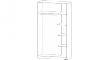 Шкаф 1200 мм Элегант Белый (Лин) в Артёмовском - artyomovskij.mebel-e96.ru