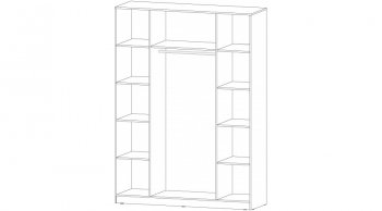 Шкаф 1600 мм Элегант Белый (Лин) в Артёмовском - artyomovskij.mebel-e96.ru