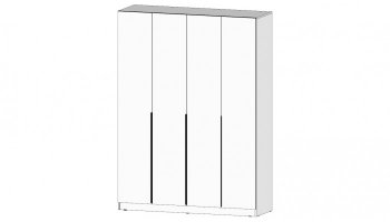 Шкаф 1600 мм Элегант Белый (Лин) в Артёмовском - artyomovskij.mebel-e96.ru