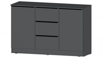 Комод Элегант большой графит (Лин) в Артёмовском - artyomovskij.mebel-e96.ru | фото