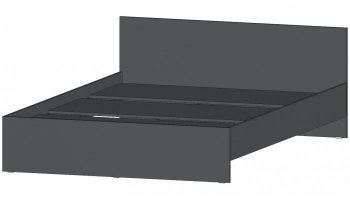 Кровать двуспальная Элегант графит (Лин) в Артёмовском - artyomovskij.mebel-e96.ru | фото