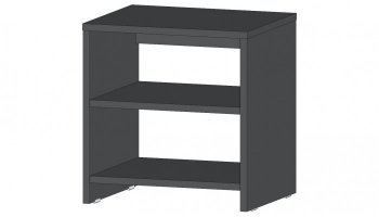 Тумба прикроватная Элегант графит (Лин) в Артёмовском - artyomovskij.mebel-e96.ru | фото
