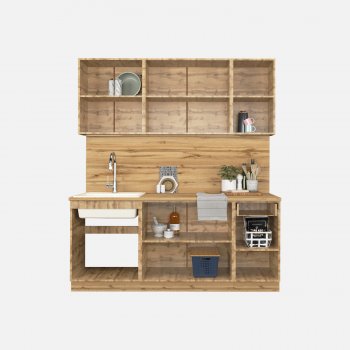 КУхонный гарнитур Эстетик 1800 мм порт-ройал (Сурская) в Артёмовском - artyomovskij.mebel-e96.ru