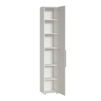 Шкаф-пенал 400 мм Эйр 16.324.01 белый (Моби) в Артёмовском - artyomovskij.mebel-e96.ru