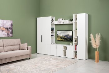 Шкаф торцевой Эйр 16.323 белый (Моби) в Артёмовском - artyomovskij.mebel-e96.ru