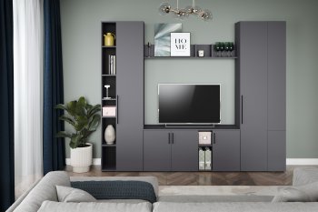 Шкаф 600 мм Эйр 16.324.02 графит (Моби) в Артёмовском - artyomovskij.mebel-e96.ru