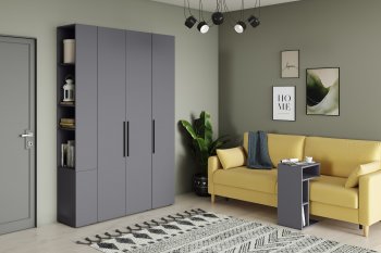 Стенка Эйр модульная, графит (Моби) в Артёмовском - artyomovskij.mebel-e96.ru