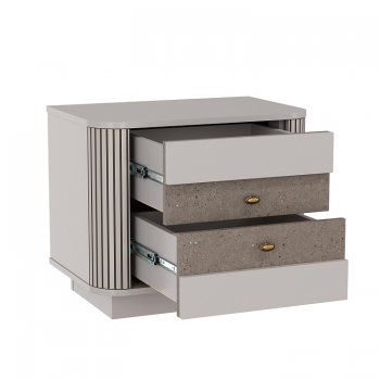 Тумба прикроватная Фантазия 34.17 кашемир (Олмеко) в Артёмовском - artyomovskij.mebel-e96.ru