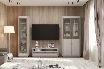 Стенка Фантазия модульная, кашемир (Олмеко) в Артёмовском - artyomovskij.mebel-e96.ru