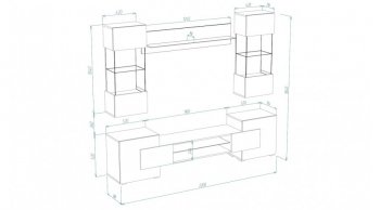 Стенка Фэнтези графит/кашемир (Лин) в Артёмовском - artyomovskij.mebel-e96.ru