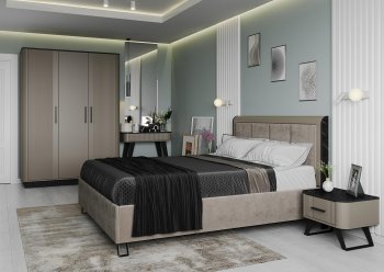 Спальный гарнитур Фиделия, модульный (Олмеко) в Артёмовском - artyomovskij.mebel-e96.ru