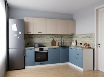 Угловой кухонный гарнитур Фьюжн 2600*1600 мм Sanvut в Артёмовском - artyomovskij.mebel-e96.ru