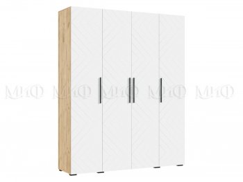 Спальный гарнитур Флэш крафт/белый, модульный (Миф) в Артёмовском - artyomovskij.mebel-e96.ru