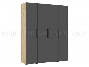 Спальный гарнитур Флэш крафт/графит, модульный (Миф) в Артёмовском - artyomovskij.mebel-e96.ru