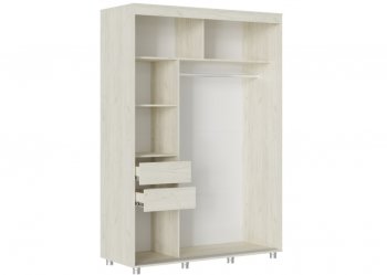 Шкаф-купе 1500 мм Форест крафт белый (Стиль) в Артёмовском - artyomovskij.mebel-e96.ru