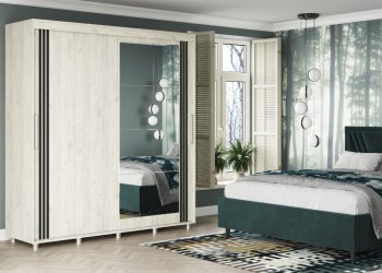 Шкаф-купе 2000 мм Форест крафт белый (Стиль) в Артёмовском - artyomovskij.mebel-e96.ru