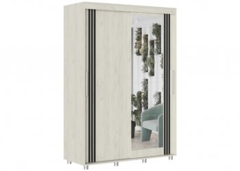 Шкаф-купе 1500 мм Форест крафт белый (Стиль) в Артёмовском - artyomovskij.mebel-e96.ru