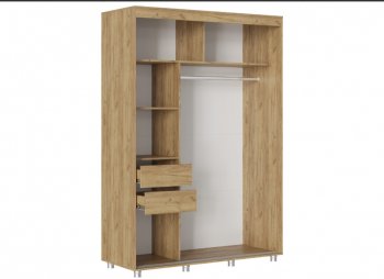 Шкаф-купе 1500 мм Форест крафт золотой(Стиль) в Артёмовском - artyomovskij.mebel-e96.ru