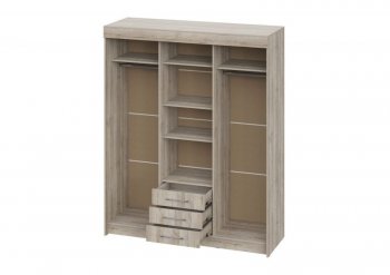 Шкаф-купе 1700 мм Фортуна (Дуб крафт серый) (ИЦ) в Артёмовском - artyomovskij.mebel-e96.ru