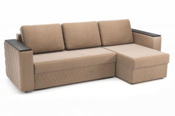 Диван угловой Форвард (велюр Вивальди 22 (св.-коричневый)) (Софт) в Артёмовском - artyomovskij.mebel-e96.ru