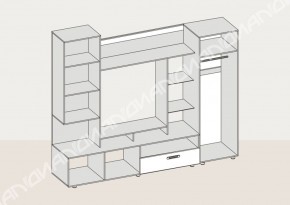 Гостиная Аллегро вариант-3 (Венге/Белфорт) в Артёмовском - artyomovskij.mebel-e96.ru