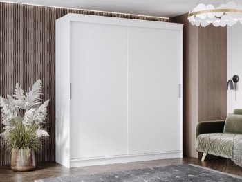 Шкаф-купе 2000 мм Гранд-1 ЛДСП, белый гладкий (Эра) в Артёмовском - artyomovskij.mebel-e96.ru