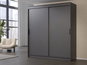 Шкаф-купе 2000 мм Гранд-1 ЛДСП, графит (Эра) в Артёмовском - artyomovskij.mebel-e96.ru