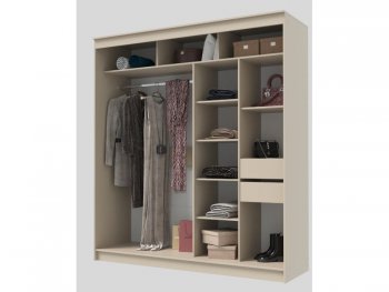Шкаф-купе 2000 мм Гранд-1 ЛДСП, сатин (Эра) в Артёмовском - artyomovskij.mebel-e96.ru