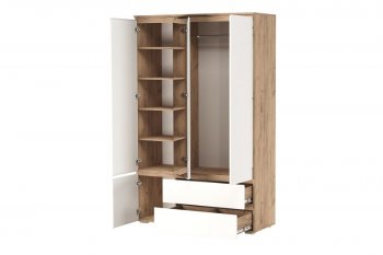 Шкаф 1300 мм 4С2Я с 1 зерк. Гретта крафт золотой (Памир) в Артёмовском - artyomovskij.mebel-e96.ru