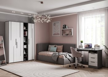 Набор детской мебели Грей модульный (МЛК) в Артёмовском - artyomovskij.mebel-e96.ru