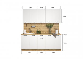 КУхонный гарнитур Хелмер 2000 мм (Сурская) в Артёмовском - artyomovskij.mebel-e96.ru