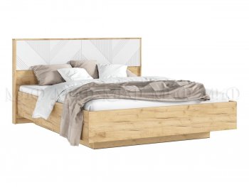 Кровать парящая Ирис крафт/белый (Миф) в Артёмовском - artyomovskij.mebel-e96.ru