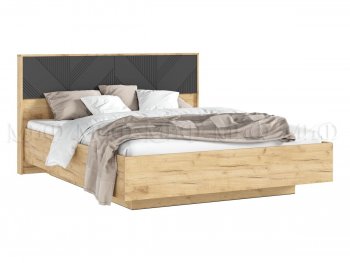 Кровать парящая Ирис крафт/графит(Миф) в Артёмовском - artyomovskij.mebel-e96.ru