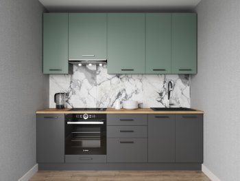 Кухонный гарнитур Изумруд 2400 мм Sanvut в Артёмовском - artyomovskij.mebel-e96.ru