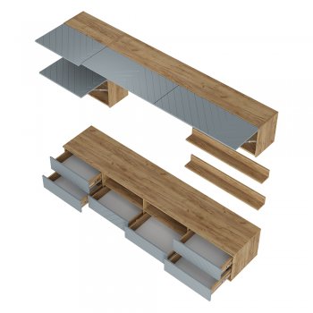 Стенка Камелия ГС-01 шарли бриз (БТС) в Артёмовском - artyomovskij.mebel-e96.ru