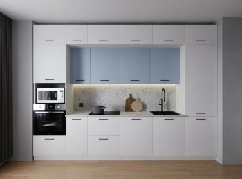 Кухонный гарнитур Капри 3400 мм ЛДСП/МДФ (Санвут) в Артёмовском - artyomovskij.mebel-e96.ru