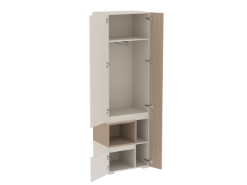 Шкаф для одежды узкий Каспер  (СБК) в Артёмовском - artyomovskij.mebel-e96.ru