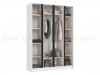 Шкаф 1600 мм 4-х створчатый Келвин кашемир (Миф) в Артёмовском - artyomovskij.mebel-e96.ru