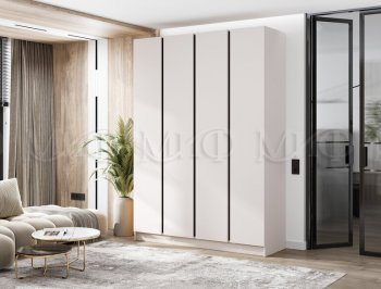 Шкаф 1600 мм 4-х створчатый Келвин кашемир (Миф) в Артёмовском - artyomovskij.mebel-e96.ru